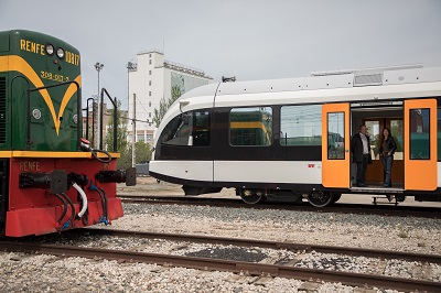 Pruebas de circulaci�n del tercer tren de la l�nea Lleida-La Pobla